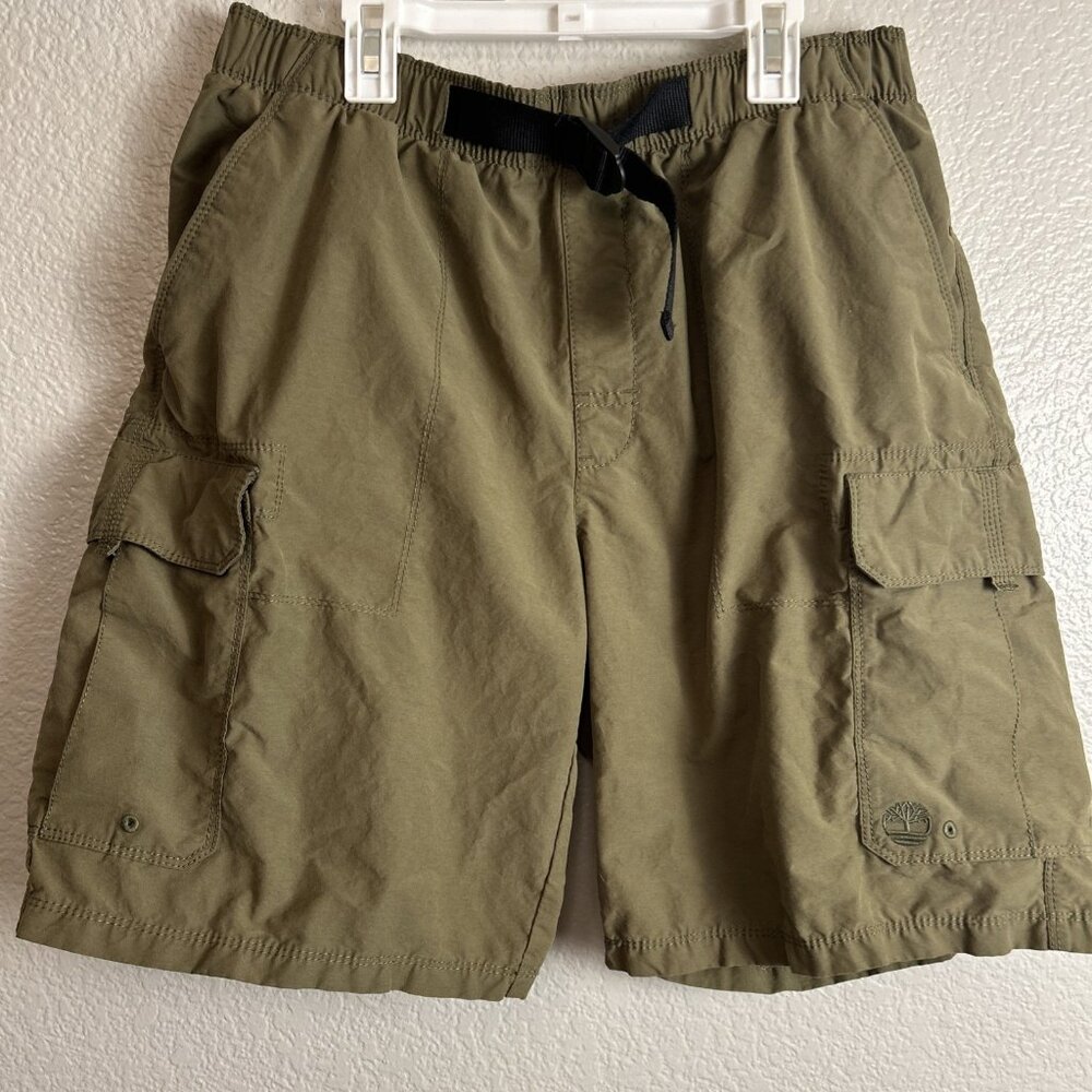 Timberland Mens Tactical Shorts Large Khaki Green Cargo Hiking Camping‎ Outdoor